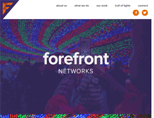 Tablet Screenshot of forefrontnetworks.com